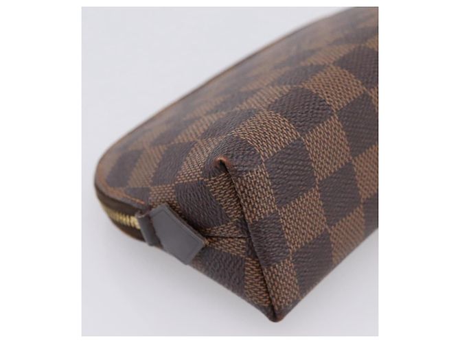 LOUIS VUITTON Damier Ebene Pochette Cosmetic PM Pouch N47516 LV Auth 199227 - vista 16