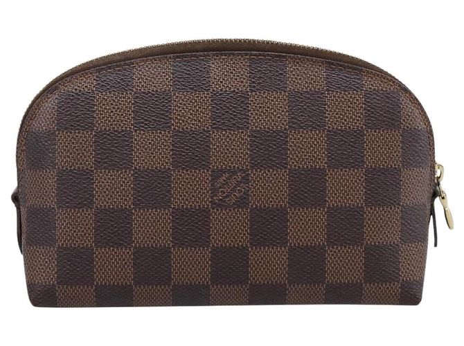 LOUIS VUITTON Damier Ebene Pochette Cosmetic PM Pouch N47516 LV Auth 199227 - vista 2
