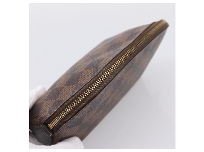 LOUIS VUITTON Damier Ebene Pochette Cosmetic PM Pouch N47516 LV Auth 199227 - vista 5