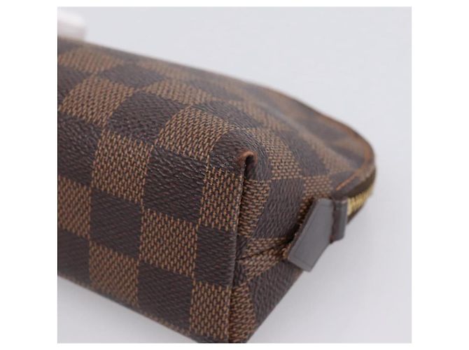 LOUIS VUITTON Damier Ebene Pochette Cosmetic PM Pouch N47516 LV Auth 199227 - vista 7