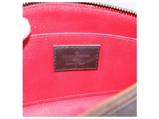 LOUIS VUITTON Damier Ebene Pochette Cosmetic PM Pouch N47516 LV Auth 199227 - vista 9