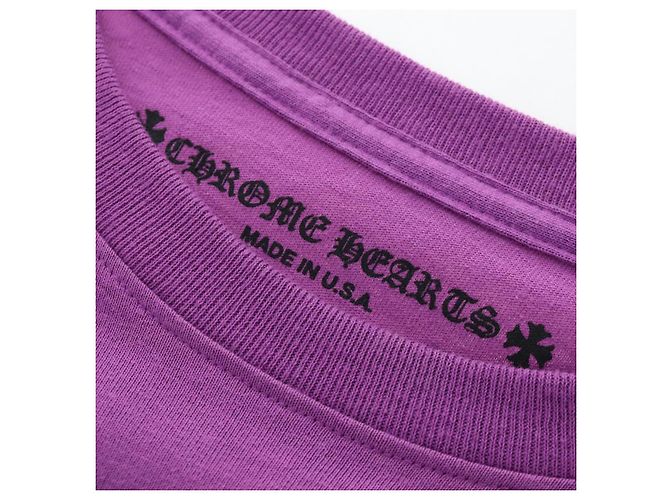 Camiseta de manga larga Chrome Hearts de algodón Purple Auth yk20818M Púrpura - vista 14