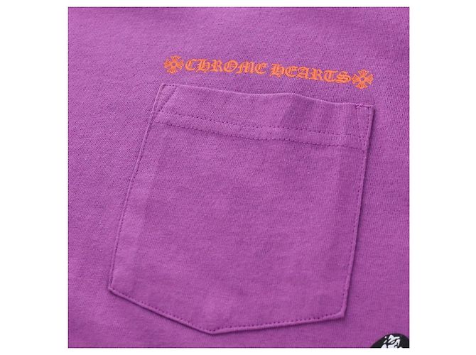 Camiseta de manga larga Chrome Hearts de algodón Purple Auth yk20818M Púrpura - vista 6