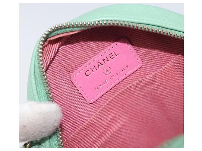 Borsa CHANEL Chain CC Filigree Matelasse Caviar Skin Pink Gold CC Auth 197471A Rosa D'oro - vista 20