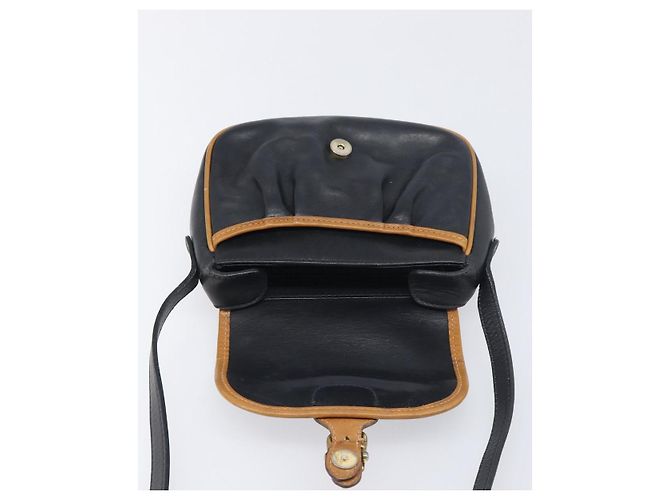 Céline CELINE Schultertasche aus Leder Schwarz Goldfarben Auth ep15799 - Ansicht 10