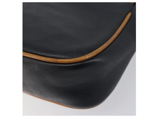 Céline CELINE Schultertasche aus Leder Schwarz Goldfarben Auth ep15799 - Ansicht 15