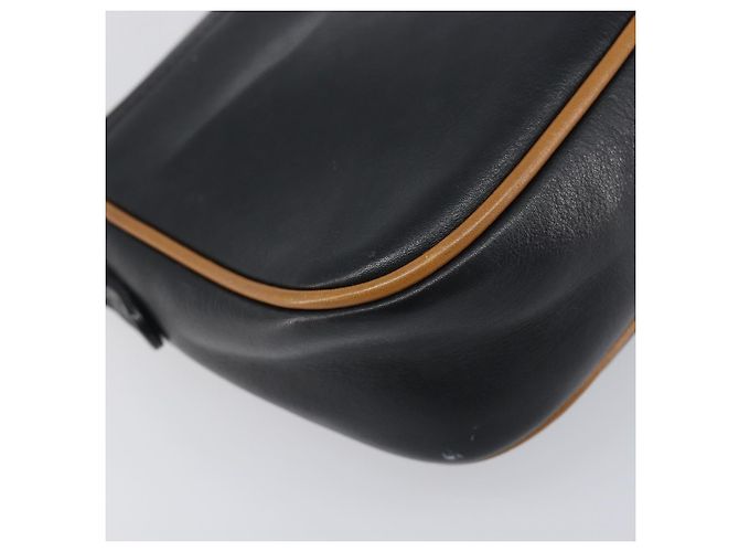 Céline CELINE Schultertasche aus Leder Schwarz Goldfarben Auth ep15799 - Ansicht 16