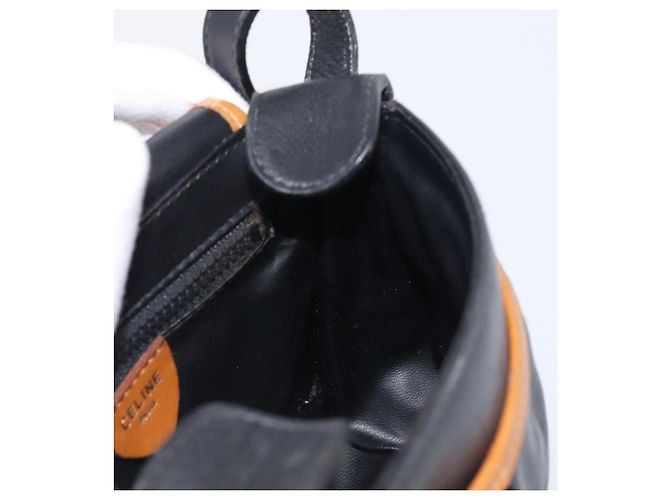 Céline CELINE Schultertasche aus Leder Schwarz Goldfarben Auth ep15799 - Ansicht 19