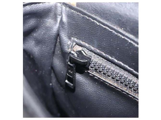 Céline CELINE Schultertasche aus Leder Schwarz Goldfarben Auth ep15799 - Ansicht 21