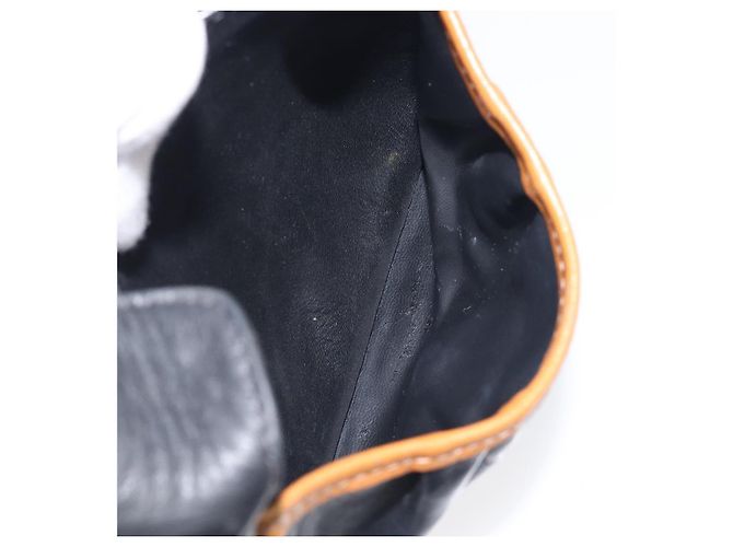 Céline CELINE Schultertasche aus Leder Schwarz Goldfarben Auth ep15799 - Ansicht 23