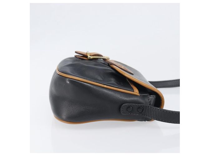 Céline CELINE Schultertasche aus Leder Schwarz Goldfarben Auth ep15799 - Ansicht 3