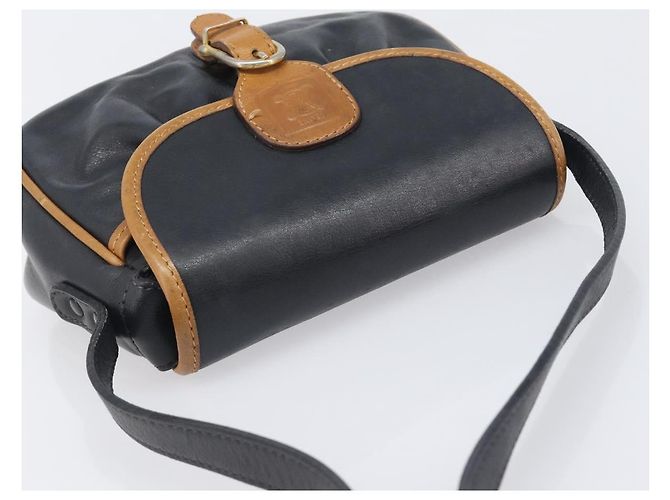 Céline CELINE Schultertasche aus Leder Schwarz Goldfarben Auth ep15799 - Ansicht 6