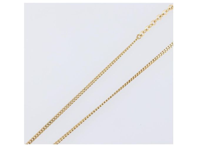 Collana Christian Dior metallo Gold Tone Auth 199288M - vista 12