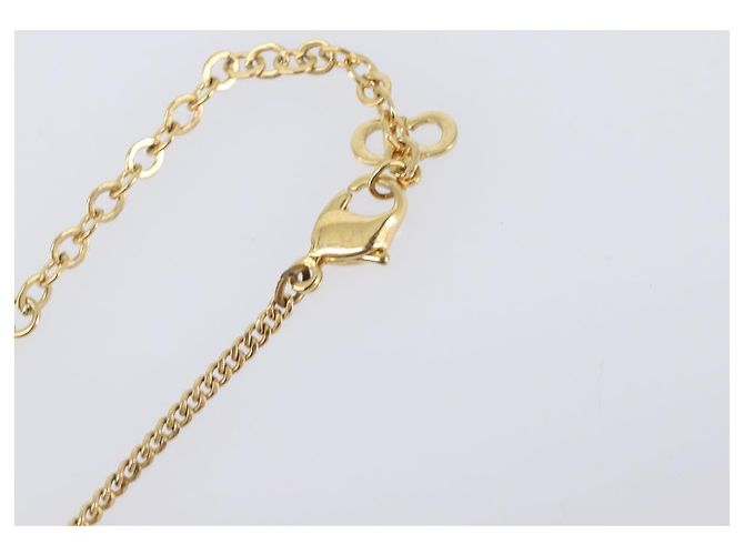Collana Christian Dior metallo Gold Tone Auth 199288M - vista 14