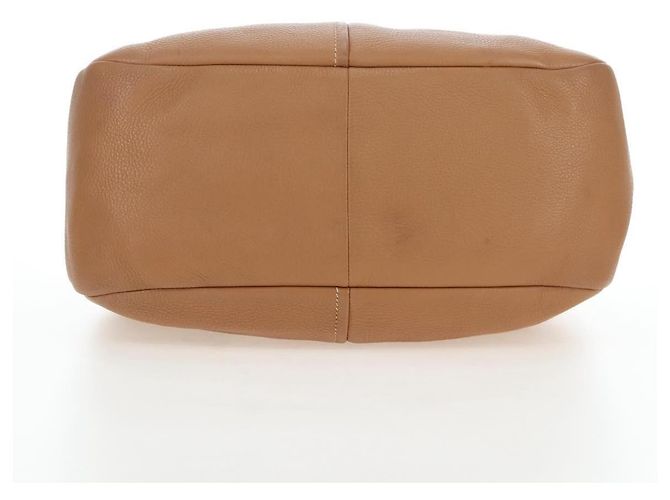 Borsa a tracolla PRADA in pelle marrone e oro Auth yk20795V D'oro - vista 5