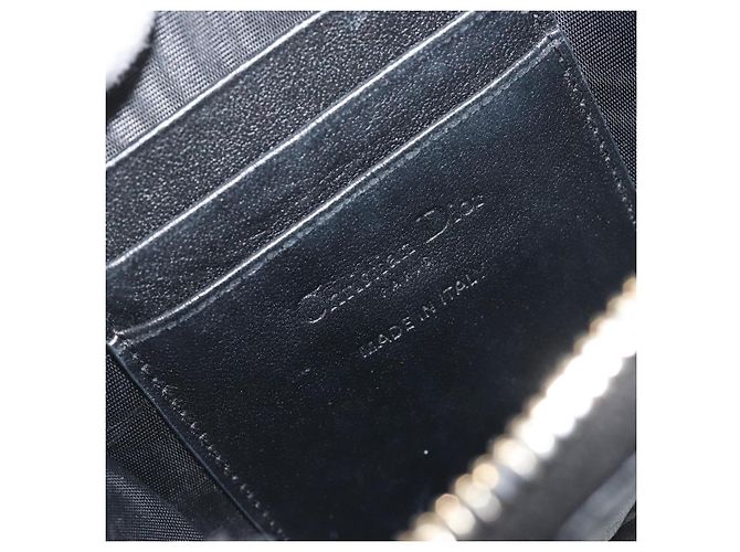 Portacellulare Christian Dior Cannage in pelle nera e oro Auth 196679V Nero D'oro - vista 23