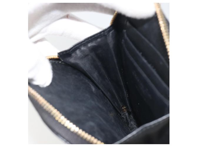 Portacellulare Christian Dior Cannage in pelle nera e oro Auth 196679V Nero D'oro - vista 25