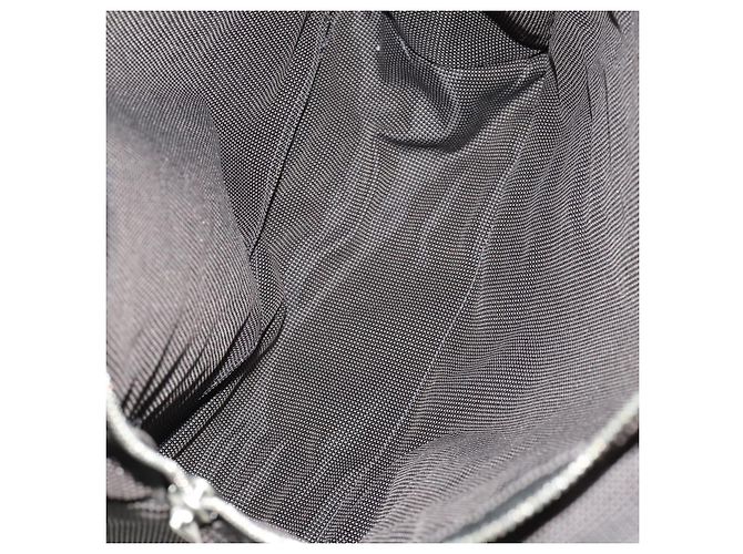 Hermès HERMES Sac A Dos Backpack Canvas Gray Silver Auth 196918A Marrone Argento - vista 11