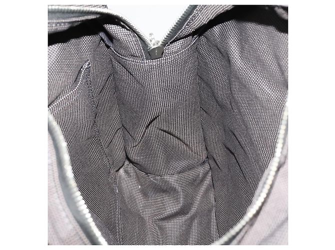 Hermès HERMES Sac A Dos Backpack Canvas Gray Silver Auth 196918A Marrone Argento - vista 21