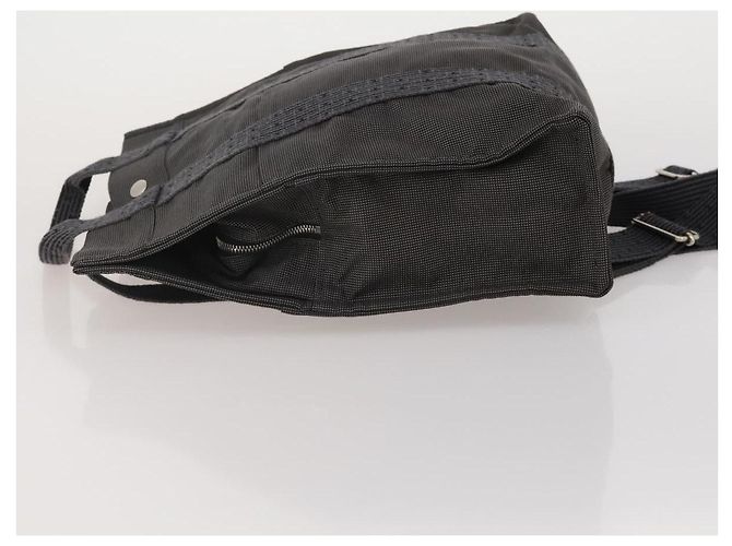 Hermès HERMES Sac A Dos Backpack Canvas Gray Silver Auth 196918A Marrone Argento - vista 4