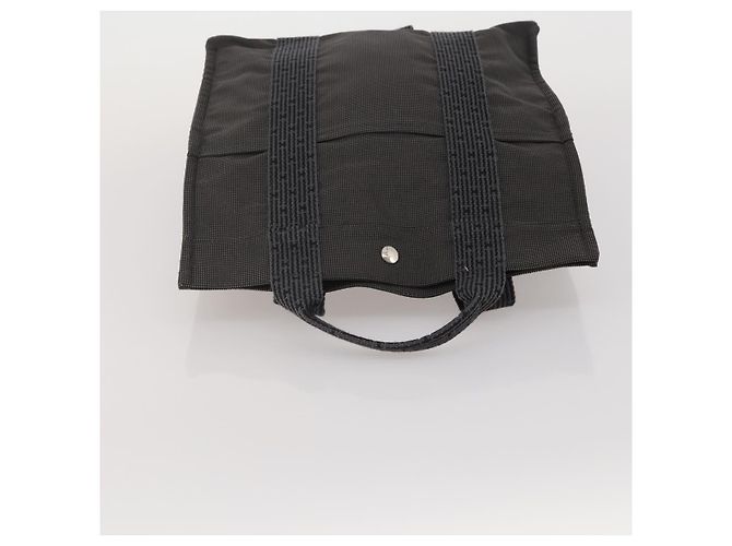 Hermès HERMES Sac A Dos Backpack Canvas Gray Silver Auth 196918A Marrone Argento - vista 6