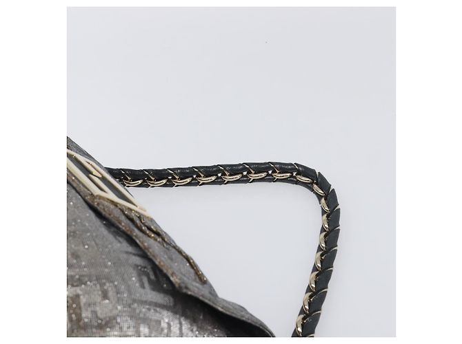 Borsa a tracolla FENDI Zucca Canvas Gold Auth 197602V D'oro - vista 14