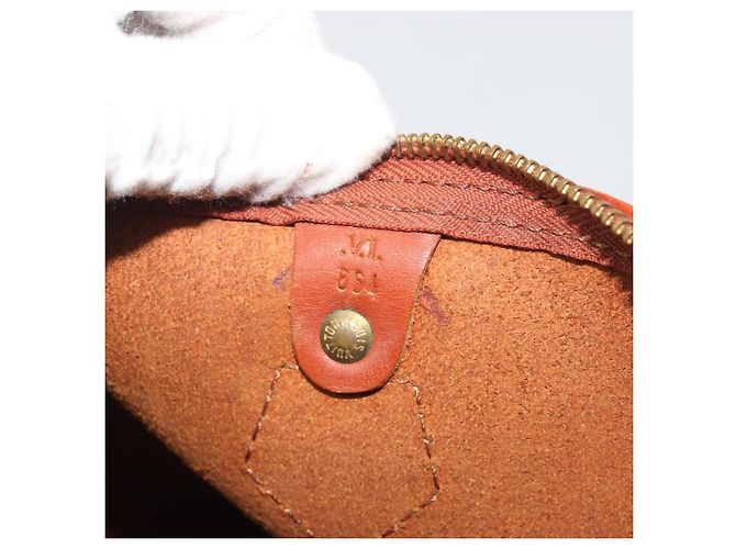 Borsa a mano LOUIS VUITTON Epi Speedy 30 Brown M43003 LV Auth 196382 Marrone - vista 12
