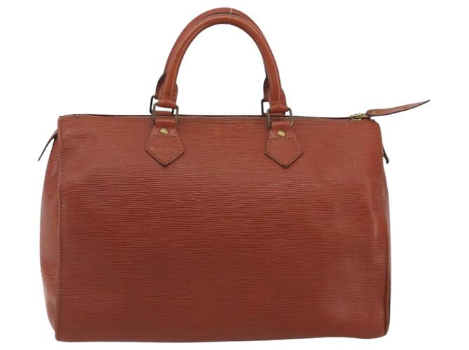 Borsa a mano LOUIS VUITTON Epi Speedy 30 Brown M43003 LV Auth 196382 Marrone - vista 13