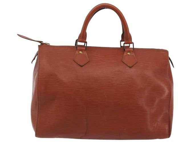 Borsa a mano LOUIS VUITTON Epi Speedy 30 Brown M43003 LV Auth 196382 Marrone - vista 2