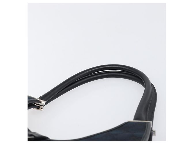 Borsa a Mano GUCCI GG Canvas Jackie Nero Argento 002 1067 Auth 199636V - vista 8