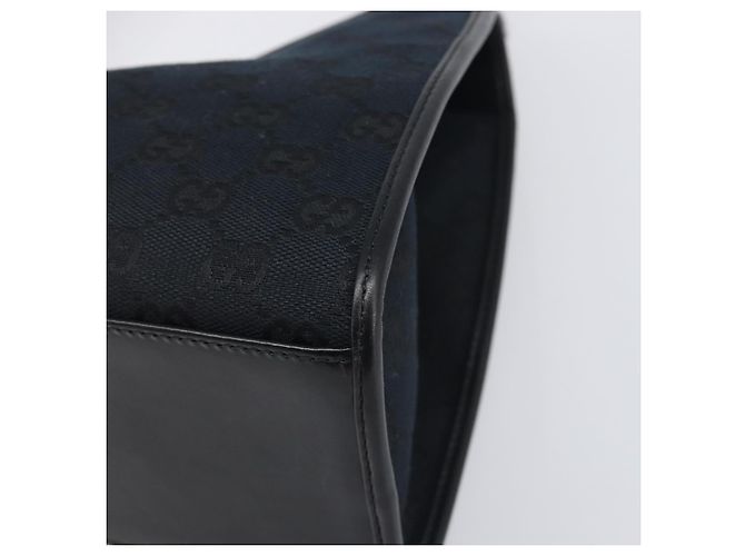 Borsa a Mano GUCCI GG Canvas Jackie Nero Argento 002 1067 Auth 199636V - vista 9