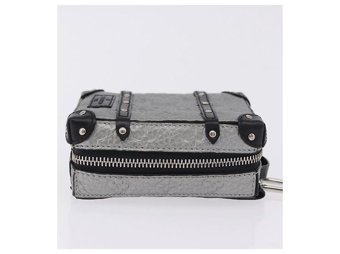 LOUIS VUITTON Monogram Rucksack
Trunk Charm Silver Black M01392 LV Auth 199063M Schwarz Silber - Ansicht 3