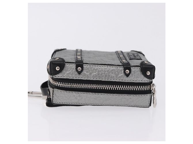 LOUIS VUITTON Monogram Rucksack
Trunk Charm Silver Black M01392 LV Auth 199063M Schwarz Silber - Ansicht 4