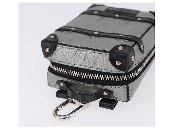 LOUIS VUITTON Monogram Rucksack
Trunk Charm Silver Black M01392 LV Auth 199063M Schwarz Silber - Ansicht 6