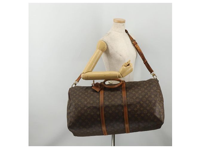 LOUIS VUITTON Monogram Keepall Bandouliere 60 Boston Bag M41412 LV Auth 195191 Monograma - vista 27