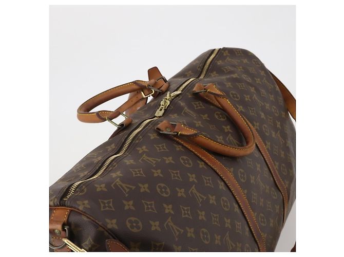 LOUIS VUITTON Monogram Keepall Bandouliere 60 Boston Bag M41412 LV Auth 195191 Monograma - vista 6