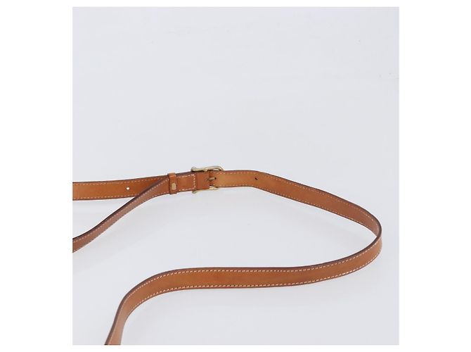 Céline Borsa a tracolla CELINE Macadam PVC Pelle Beige Tono Oro Auth 198545 - vista 8