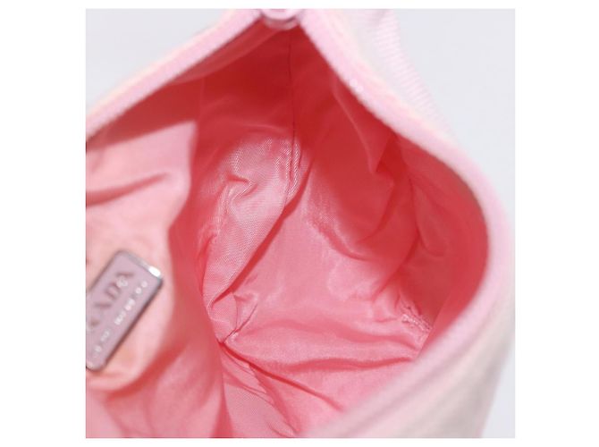 PRADA Prada Sport Pochette a mano in tela Rosa Auth 197685 - vista 21