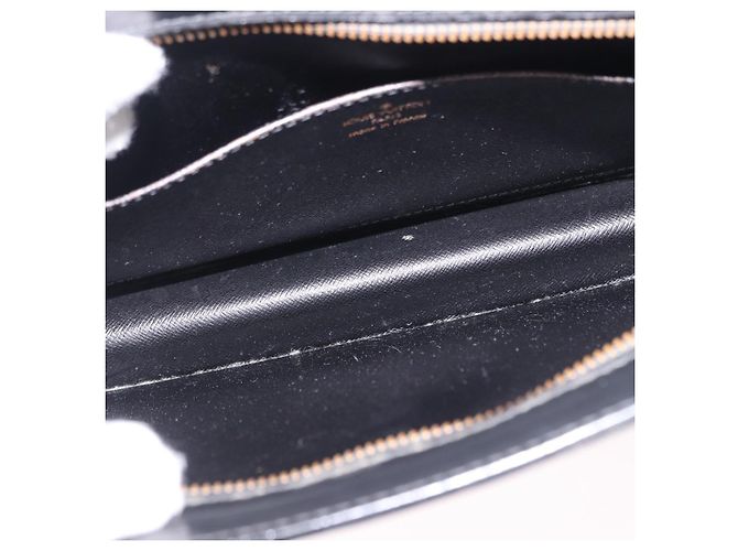 LOUIS VUITTON Epi Pochette Homme Clutch Bag Black M52522 LV Auth ep15793 Nero - vista 10