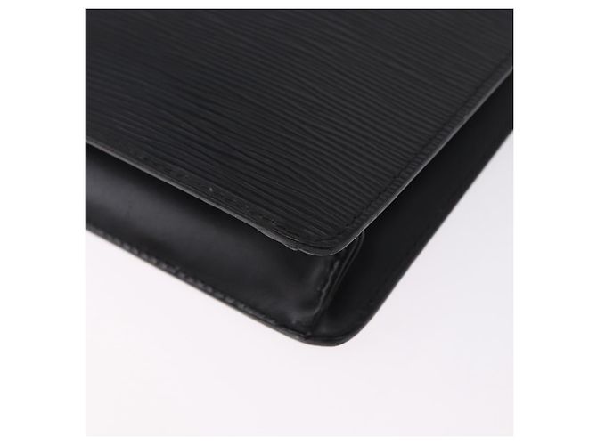 LOUIS VUITTON Epi Pochette Homme Clutch Bag Black M52522 LV Auth ep15793 Nero - vista 16