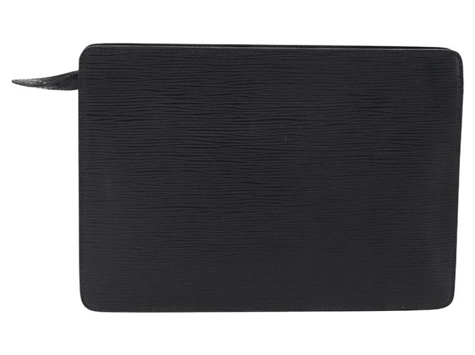 LOUIS VUITTON Epi Pochette Homme Clutch Bag Black M52522 LV Auth ep15793 Nero - vista 2