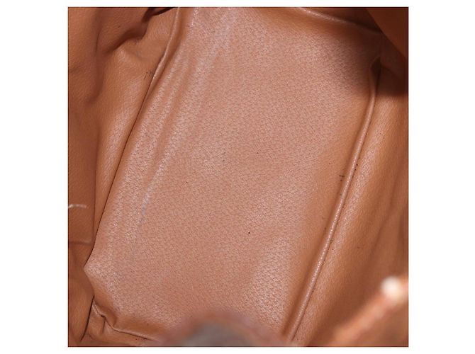 Céline Borsa a tracolla CELINE Macadam PVC Pelle Marrone Oro Auth 200933 D'oro - vista 11
