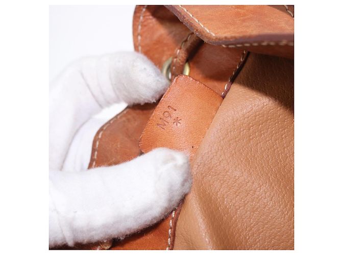 Céline Borsa a tracolla CELINE Macadam PVC Pelle Marrone Oro Auth 200933 D'oro - vista 12