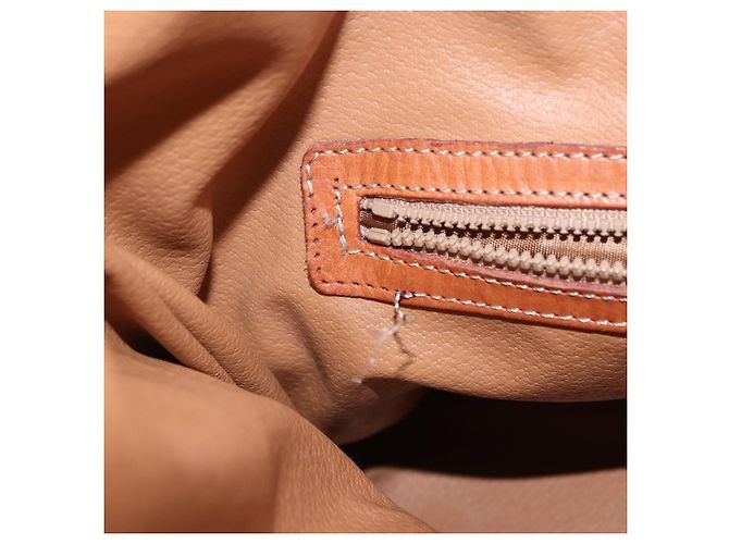 Céline Borsa a tracolla CELINE Macadam PVC Pelle Marrone Oro Auth 200933 D'oro - vista 24