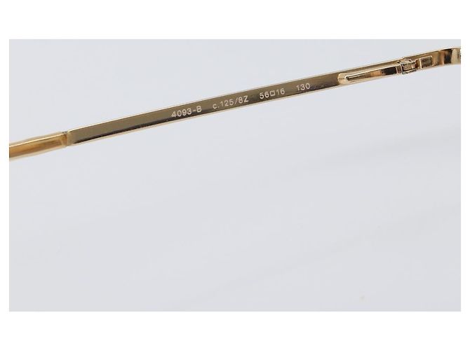 Gafas de sol CHANEL metal Gold CC Auth yk20749M Dorado - vista 11