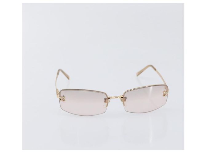 Gafas de sol CHANEL metal Gold CC Auth yk20749M Dorado - vista 13