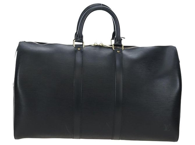 LOUIS VUITTON Epi Keepall 45 Boston Bag Black M42972 LV Auth 196925V Nero - vista 2