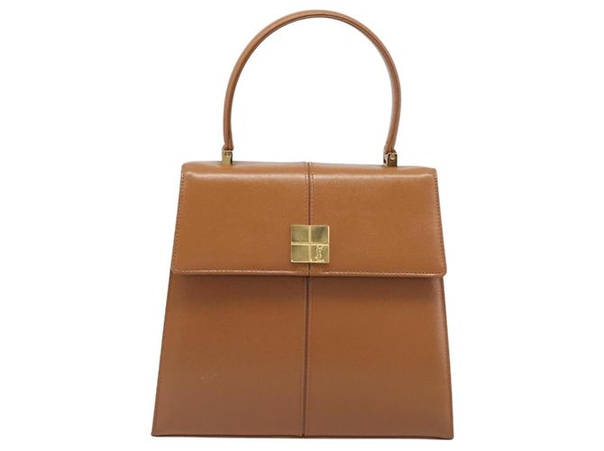 Borsa a mano SAINT LAURENT in pelle beige e oro Auth 200950A D'oro - vista 13
