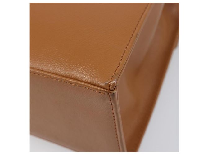 Borsa a mano SAINT LAURENT in pelle beige e oro Auth 200950A D'oro - vista 16
