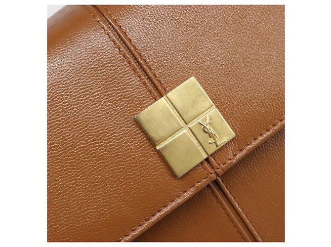 Borsa a mano SAINT LAURENT in pelle beige e oro Auth 200950A D'oro - vista 18